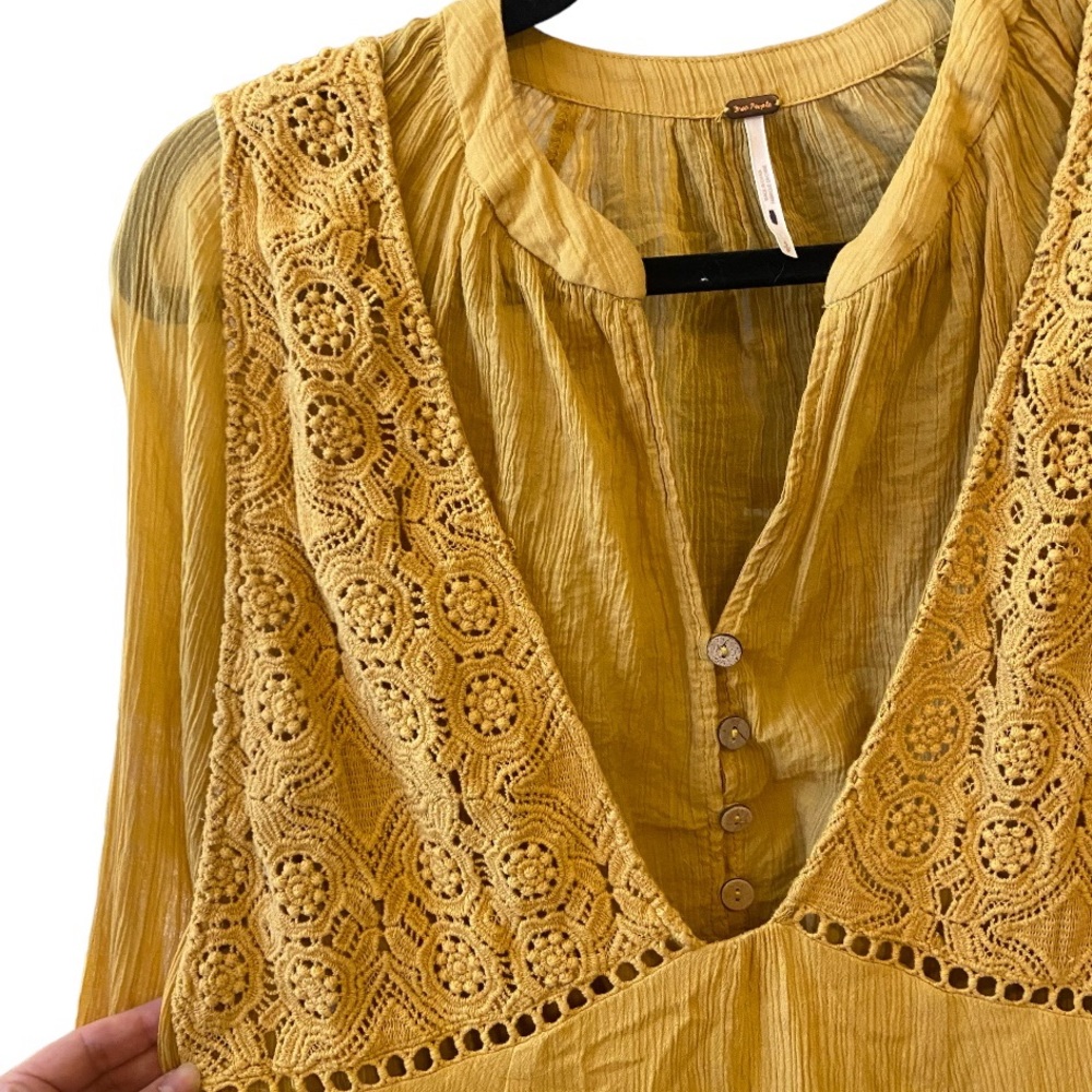 $128 RARE Preloved Free People Endless Summer “Freya” Mini Dress Set Small - Picture 7 of 9